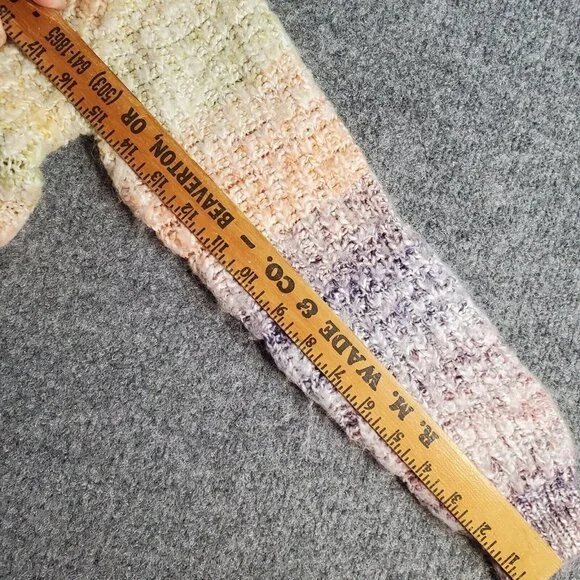 Moon and Madison boutique womens size XS cropped multi colored/striped sweater - Picture 10 of 13